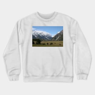 New Zealand Landscape, near Mount Cook. Crewneck Sweatshirt